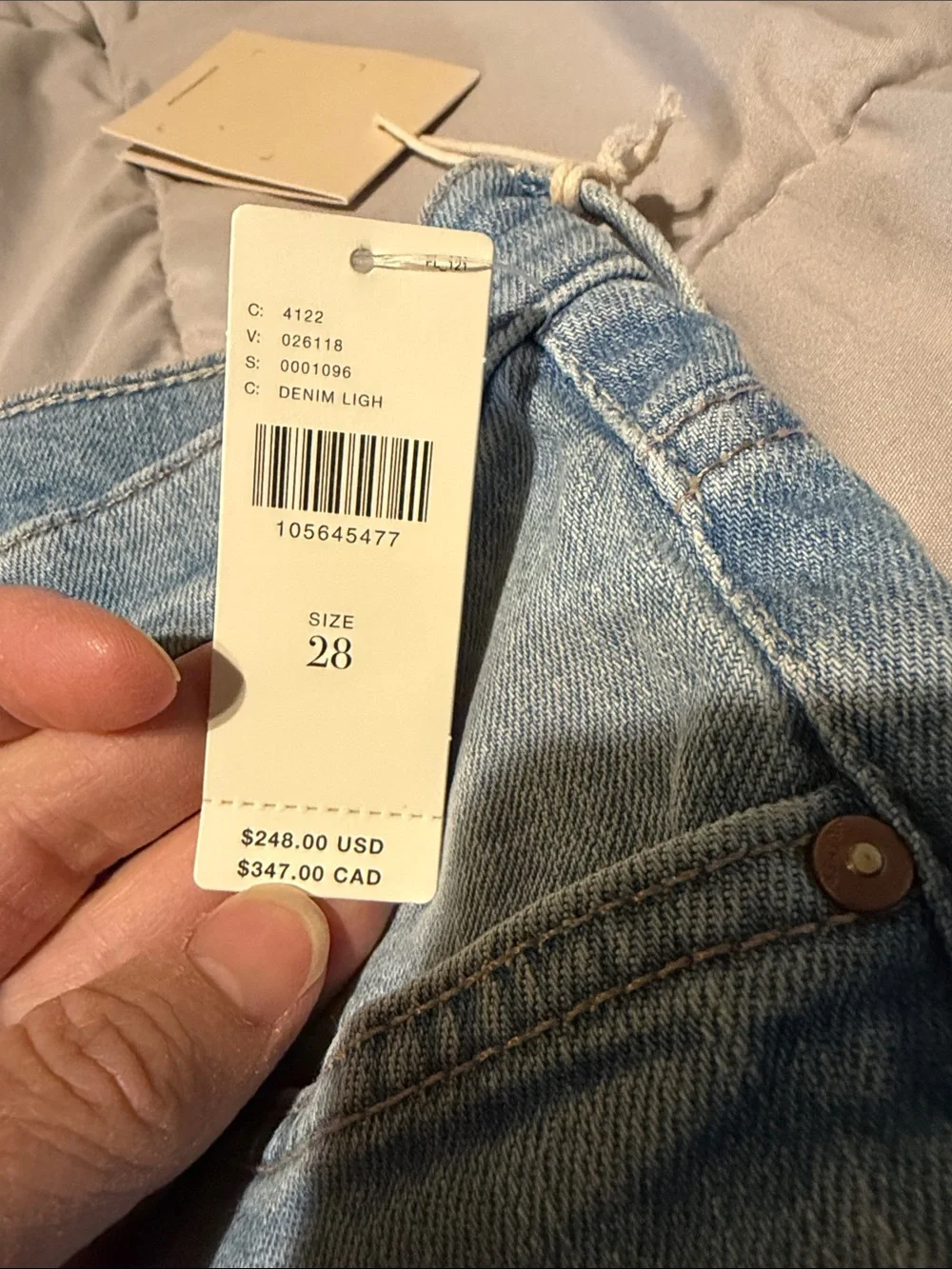 MOTHER Insider High Rise Crop Straight Step Jeans